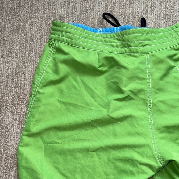 Vineyard Vines Green Lined 7" Inseam Drawstring/Velcro Board Shorts Men Size 35 - Picture 5 of 9
